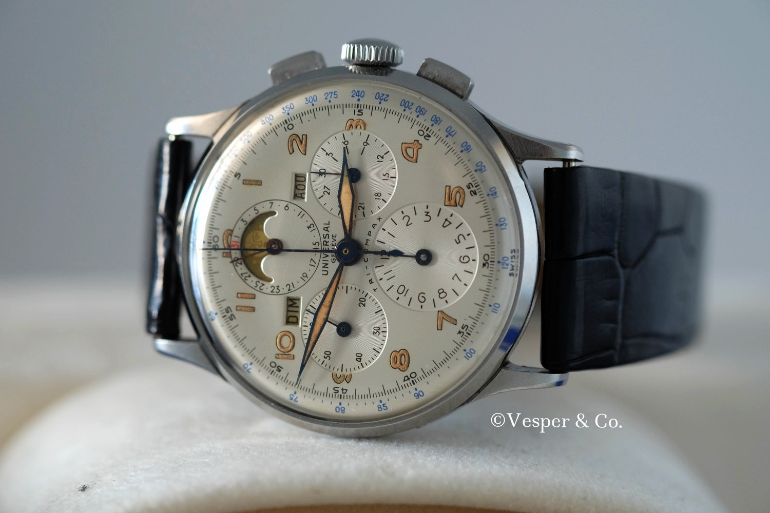 Aiguilles Universal Genève Tri-Compax – Modèle Original, NOS, Rare – Pour Collectionneurs